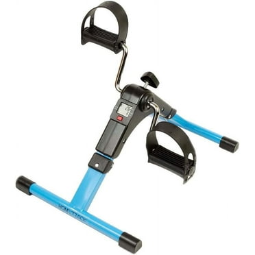 HomeTrack Folding Exercise Bike Pedal Exerciser Portable Desk Bike with LCD Display for Arms and Legs Workout