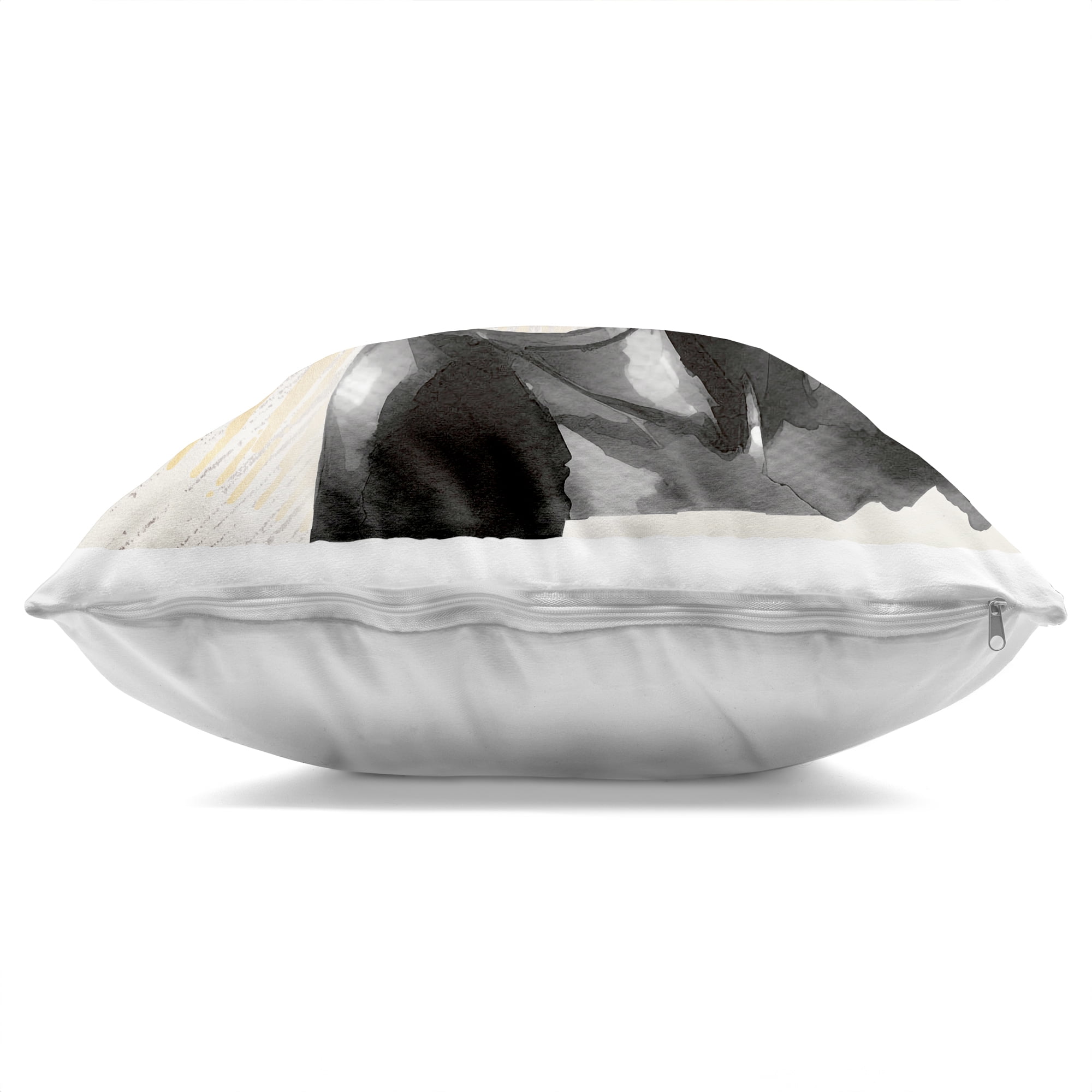 Stupell Industries Golden Sunburst Profile with Headwrap Decorative Printed Throw Pillow, design by CAD Designs, 18 x 7 x 18