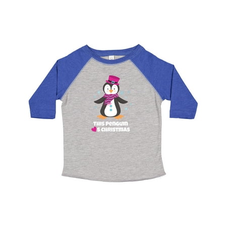 

Inktastic This Penguin Loves Christmas Gift Toddler Boy or Toddler Girl T-Shirt