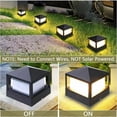 thumbnail image 2 of Lámpara de poste de luz Lámpara de puerta Lámpara de columna de luz exterior Villa IP65 Impermeable Aluminio Jardín Paisaje Césped Puerta Valla Luz de entrada, Blanco cálido, 2 of 5