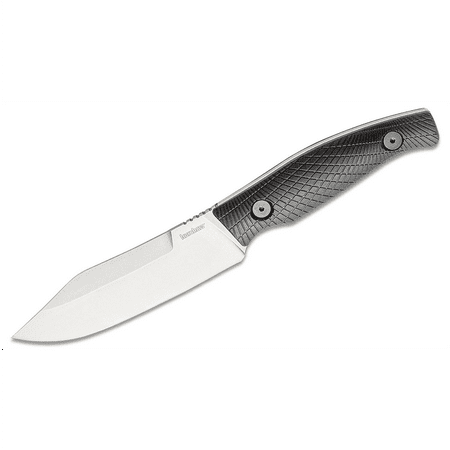 Kershaw Camp 5 Fixed Clip Point Blade Field Knife with Nylon Sheath - Black