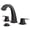 Matte Black, variant on TVOFEK Matte Black Bathroom Faucet 3 Hole, Widespread Bathroom Sink Faucets with Metal Pop up Drain and Supply Lines, Lead-Free 8 inch Faucet for Restroom Farmhouse