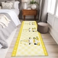 thumbnail image 5 of Lemon Gnomes 2'x6' Runner Rug, Summer Botanical Fruit Leaf Yellow Lattices Washable Non-Slip Area Rugs for Hallway Kitchen Floor Bedroom Entryway, StainResistant Laundry Carpet Decoration Indoor Mat, 5 of 9