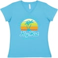 thumbnail image 3 of Inktastic Enjoy the Sunshine Key West Summer Paradise Women's V-Neck T-Shirt, 3 of 5