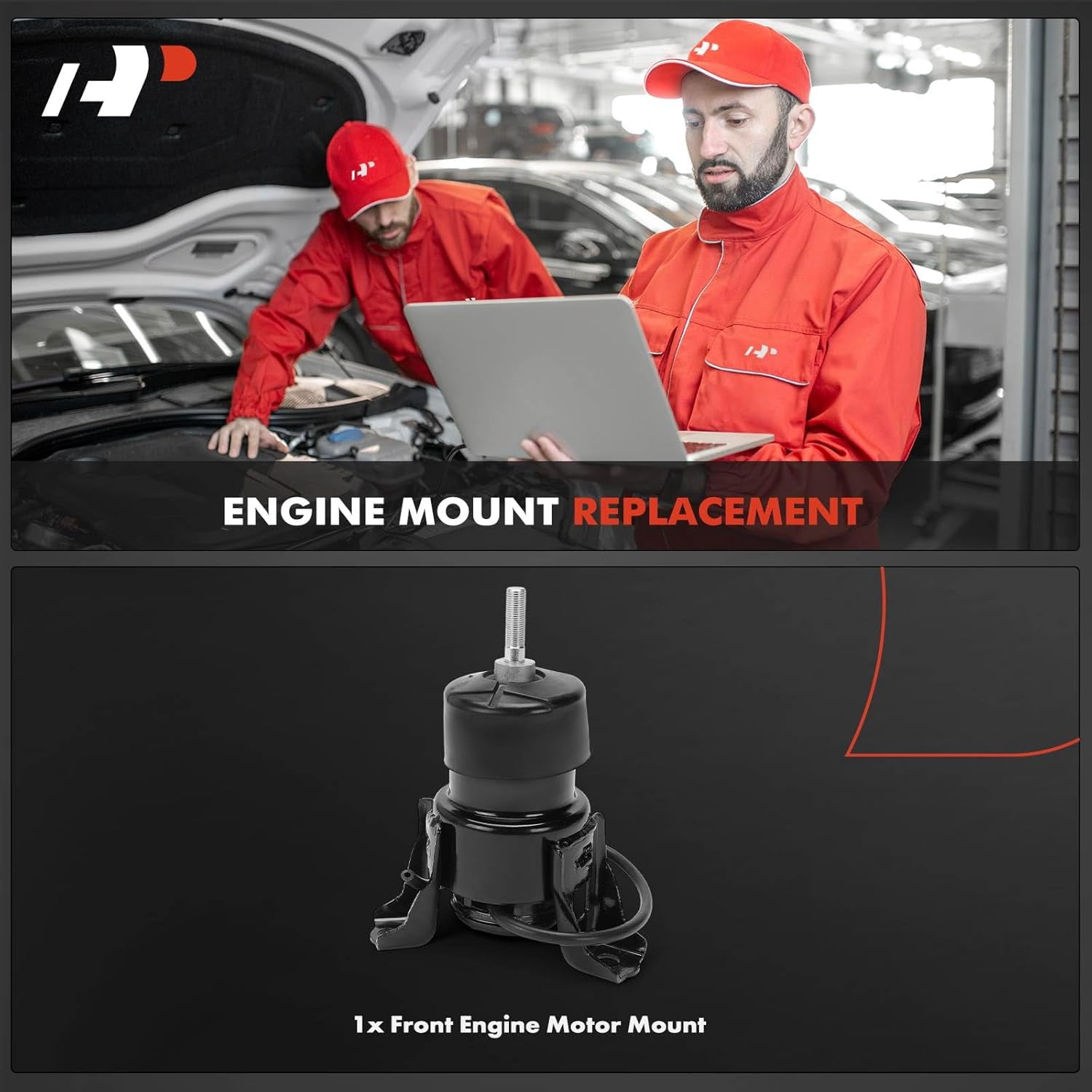 A-Premium Front Side Engine Motor Mount Compatible with Nissan Murano 2015-2024, Pathfinder 2013-2020 & Infiniti QX60 2014-2020, JX35 2013, 2.5L 3.5L