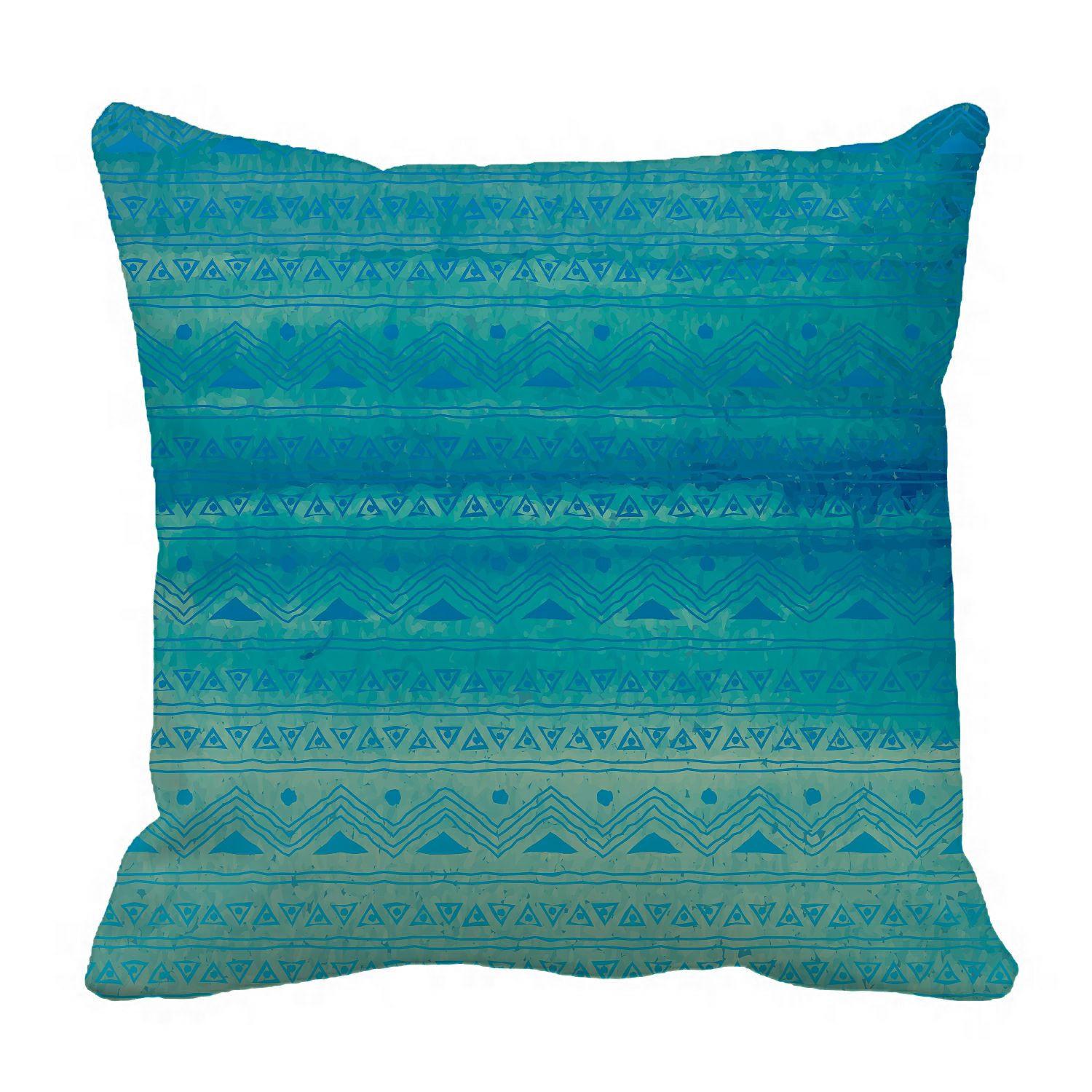 ABPHQTO Hand Drawn Blue Turquoise Tribal Pillow Case Pillow Cover