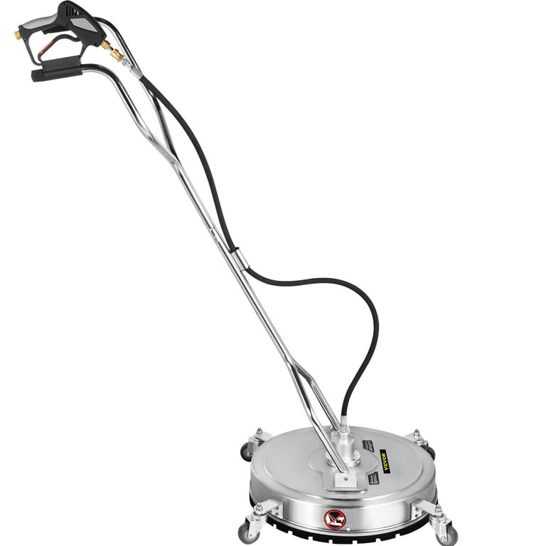 VEVOR 24 inch Surface Cleaner Pressure Flat Surface Cleaning 4000 PSI Max Working Pressure Flat Surface Cleaner Stainless Steel Rotating Surface