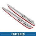 thumbnail image 6 of Car Rear Left Right Bumper Reflector BFF4-51-5L0A BFF4-51-5M0A for MAZDA 3 BL 2009-2013 Red 1 Pair, 6 of 6