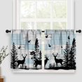 thumbnail image 3 of Rustic Deer Valance Curtains for Kitchen,Farmhouse Hunting Elk Country Camouflage Forest Woodland Wildlife Bear Elk Cabin Lodge Window Treatments for Bedroom Living Room 1 Piece,54x18 Inch, 3 of 4
