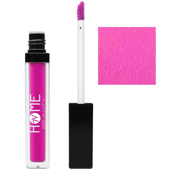Lápiz labial 7V HOME BEAUTY, líquido mate rosa intenso, 5 ml