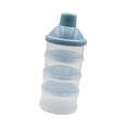 thumbnail image 4 of Dispensador de fórmula para leche en polvo con tapa de seguridad, recipientes para fórmula en polvo para refrigerios y café. Azul, 4 of 8