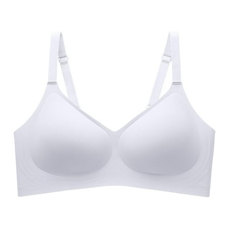 Blue Large Comfortable Seamless Full Coverage Womens Bras Push Up Bra for Women Wireless Woman s Bra Bras with Soft Support Backless Bra Regular and Plus Size
