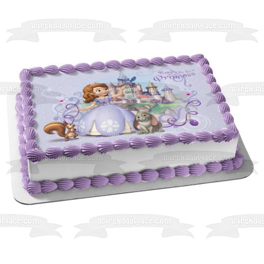 Sofia The First Princess Castle Disney Whatnaught Clover Edible Cake Topper Image Abpid058 Walmart Com