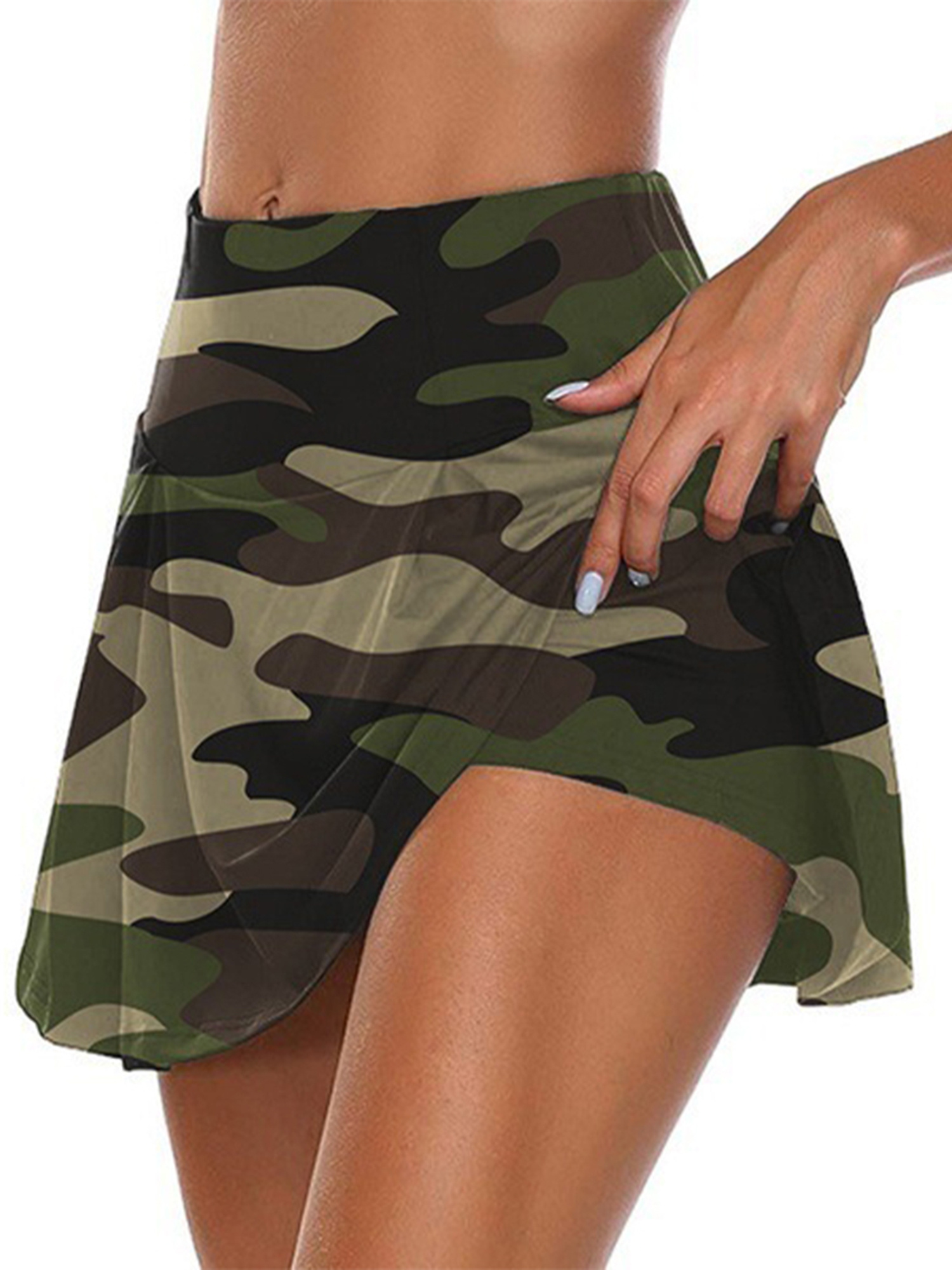 camo skirt plus size