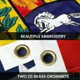 thumbnail image 5 of G128 Combo Pack: USA American Flag 3x5 Ft Embroidered Stars & Venezuela (Venezuelan) Flag 3x5 Ft Double-sided Embroidered 210D, 5 of 7