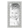 thumbnail image 2 of ArtToFrames 16" x 35" Platinum Baroque Luxe Picture Frame, 16x35 inch Silver Wood Poster Frame (WOM-5265),  Pack, 2 of 7