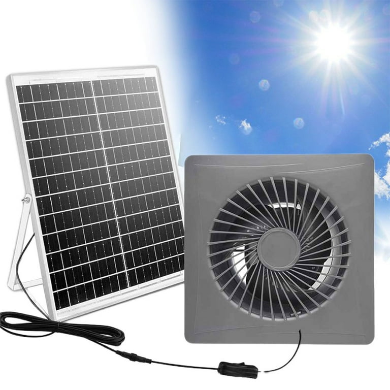 Solar 12V Air Vent for sash Wall Fan Energy-saving Exhaust Air