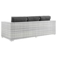 thumbnail image 6 of Lounge Sofa, Rattan, Wicker, Grey Gray, Modern Contemporary Urban Design, Outdoor Patio Balcony Cafe Bistro Garden Furniture Hotel Hospitality, 6 of 8