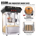 thumbnail image 4 of 850W Popcorn Popper Machine 8 Oz Kettle Makes 48 Cups per Batch Countertop Popcorn Maker with Tempered Glass Includes 4 Scoops Movie Theater Style Black, 4 of 6