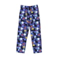 thumbnail image 5 of Balery Black Cats And Flowers print Men's Pajama Pants,Ultra Lightweight Pjs,Lounge Pant-Large, 5 of 9