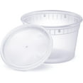 Deli Containers with Lids Soup Containers Microwavable, Non Spill