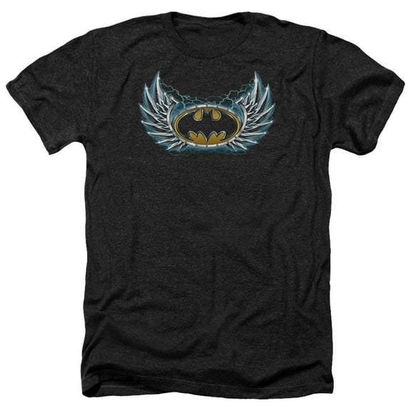 Batman - Steel Wings Logo - Heather Short Sleeve Shirt - XXX-Large