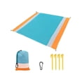 thumbnail image 1 of Manta de playa impermeable Yuarrent Naranja Blanco Azul OD022455-02, 1 of 6