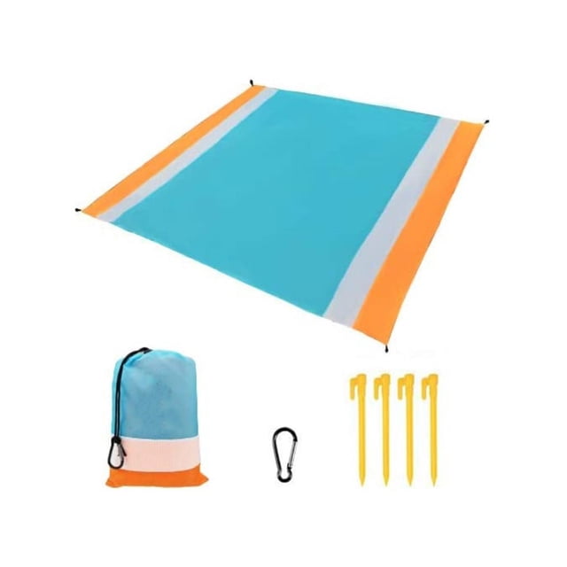 Manta de playa impermeable Yuarrent Naranja Blanco Azul OD022455-02