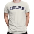 thumbnail image 2 of Bewitched Arched Gothic Typography Men's Off-White T-shirt, 2 of 3