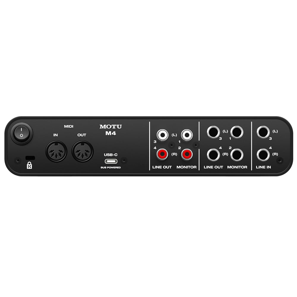 Motu M4 4x4 USB Audio Interface with MXL 770 Cardioid Mic , Headphones & XLR Cable for Recording