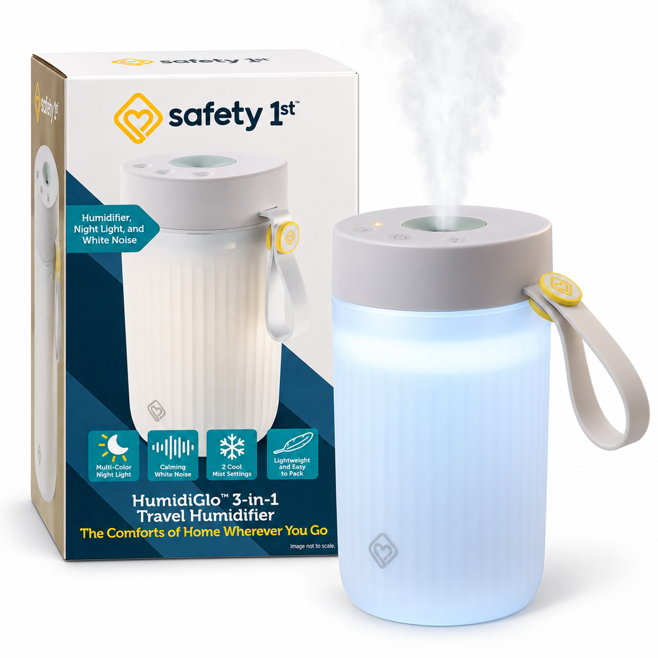Safety 1st HumidiGlo 3-in-1 Travel Humidifier