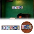thumbnail image 2 of You More: letrero de hojalata «Love You More» para colgar en la pared, sobre la puerta, estilo retro de Wall Street, 2 of 6