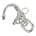 thumbnail image 2 of Climbing Snap Hook, Mountaineering Rock Climbing Shackle 316 Stainless Steel Rotation Quick Connect Spring Snap Hook Carabiner for Outdoor Travel Camping, 2 of 7