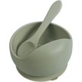 thumbnail image 1 of Tazón con ventosa de silicona Stay-Put - con cuchara de silicona sin BPA - Bebés, niños pequeños y lactantes, 1 of 5