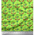 thumbnail image 1 of Soimoi Cotton Poplin Fabric Leaves & Floral Print Fabric by Yard 42 Inch Wide, 1 of 1
