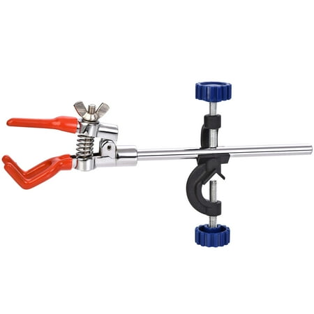 

Uxcell Labs Clamp 3 prongs Flask Beaker Clamp Opens Up to 53mm Diameter Red with a Lab Clamp Holder