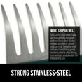 thumbnail image 4 of Meat Claws for BBQ Grilling, 7 Claw Food Shredding Fork, Green Stainless Steel by Gorilla Grip, 4 of 10