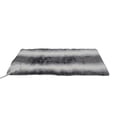 thumbnail image 2 of Luxe Heated Faux faux Throw Blanket Grey Light Grey 24"x12" Acrylic Plush, 2 of 4