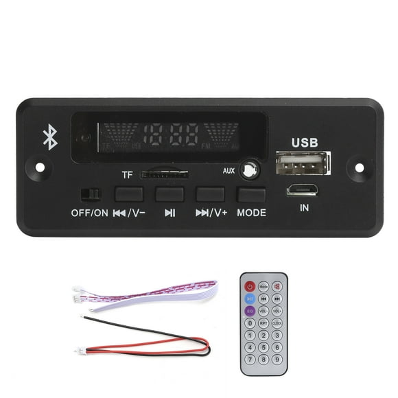 02CABT Decoding Board Universal WAV Decoding Module MP3 Decoder Board with Bluetooth CallBlack