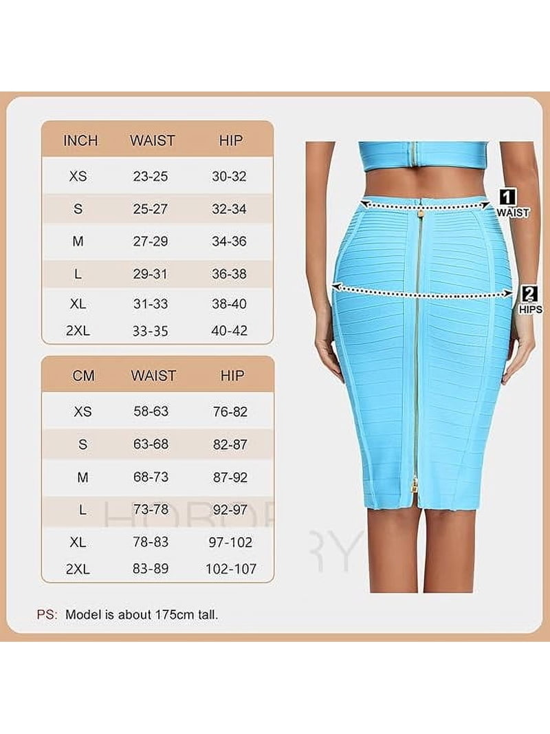 Women's High Waist Elastic Slim Fit Bandage Skirt Solid Color Knee