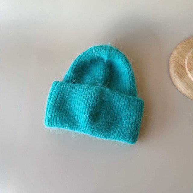 LinYooLi Korean Version Of The Autumn And Winter 100% Knit Cap Soft Cute Small Fresh Melon Skin Cap Soft