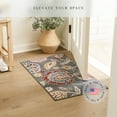 thumbnail image 3 of Maples Rugs Gardena Bohemian Paisley Gray Washable Entryway Area Rug, 1'8 x 2'10, 3 of 9