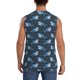 thumbnail image 4 of Balery Funny Sharks Camisetas sin mangas para hombre, absorbe la humedad y protege contra el mal olor.-3X-Large, 4 of 7