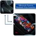 thumbnail image 5 of Graffiti Soft Furry Printed Car Armrest Cover Pad 12.5x8.2 Inch - Comfortable Armrest Accessory, 5 of 6