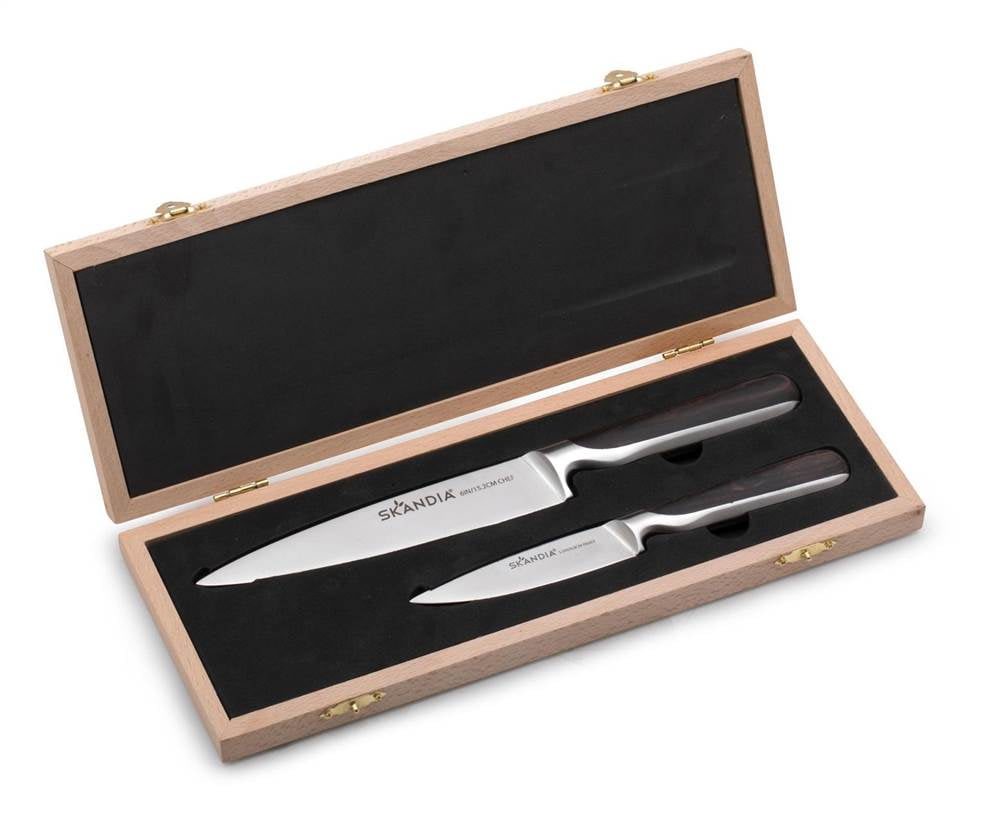 3Pc Knife set in Brown