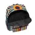 thumbnail image 6 of FORMRS School Backpack with Front Zippered Pocket 12" Student Travel Daypack, Geometric Stripes, 6 of 6
