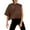 Coffee, variant on Puliio Womens New Short Sleeve Yoga Casual Loose Sports T Shirt