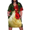 thumbnail image 1 of Vestido de noche holgado con bolsillos de gallo para mujer, estilo coreano, de lujo., 1 of 6