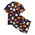 thumbnail image 4 of OJSFQUFP Girls Shorts Set Toddler Short Sleeve Print Shirts Tops Pants Outfits Button, 4 of 6