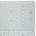 SAFAVIEH Kids Triangle Shapes Wool Area Rug, Blue/Ivory, 8' x 10 ...